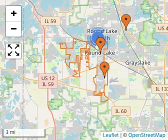 Area schools map